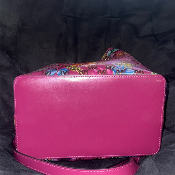 Valentino by Mario Valentino Monogram Leather Bucket Bag - Picture 8 of 16